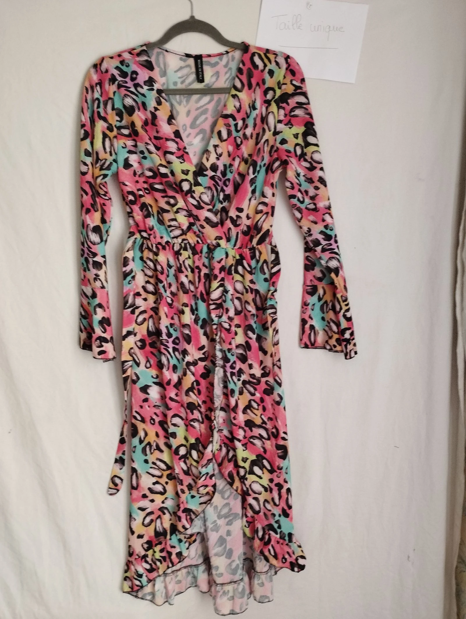 Robe portefeuille asymétrique neuve taille unique